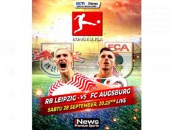 Duel Seru RB Leipzig vs FC Augsburg Hingga Bundesliga, Live iNews Besok Malam Pukul 20.30 WIB