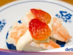 Unik! Resto Ini Sajikan Menu Sushi Pakai Stroberi dan Keju