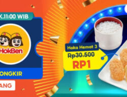 Menu HokBen Hanya Rp1, Promo Spesial ShopeeFood Berlaku Satu Hari Saja