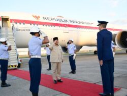 Disambut Upacara Militer, Ri Prabowo Tiba Ke Rio de Janeiro Brasil