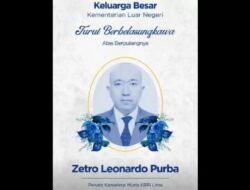 Jenazah Staf KBRI Peru Zetro Leonardo Purba Segera Dipulangkan Ke Indonesia