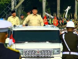 Prabowo Hadiri HUT Di-80 TNI, Sapa Warga Bersama Maung