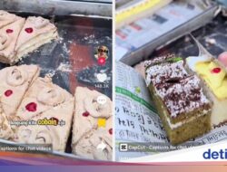 Di Pasar India Ada Kue Tart Dijual Beralas Koran, Gimana Ya Rasanya?