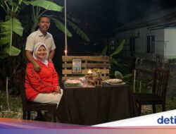So Sweet! Suami ‘Sulap’ Teras Rumah Karena Itu Tempat Makan Malam Romantis